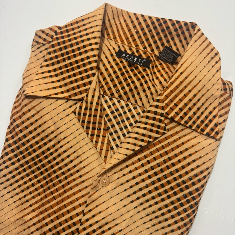 Pronti Button Down Shirt Vintage. Men’s size Large